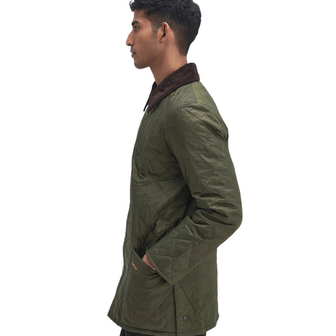 Giacca Uomo Heritage Liddesdale, con colletto in velluto ed impunture a rombi